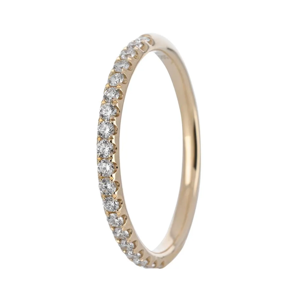 0.25ctw Prong Set Diamond Band, Size 6.5  14K Yellow Gold