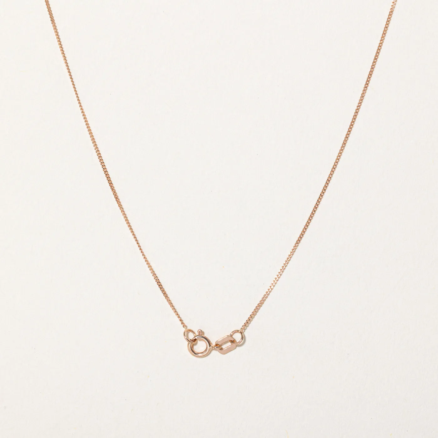 10k Rose Gold Curb Link Chain | 18" |