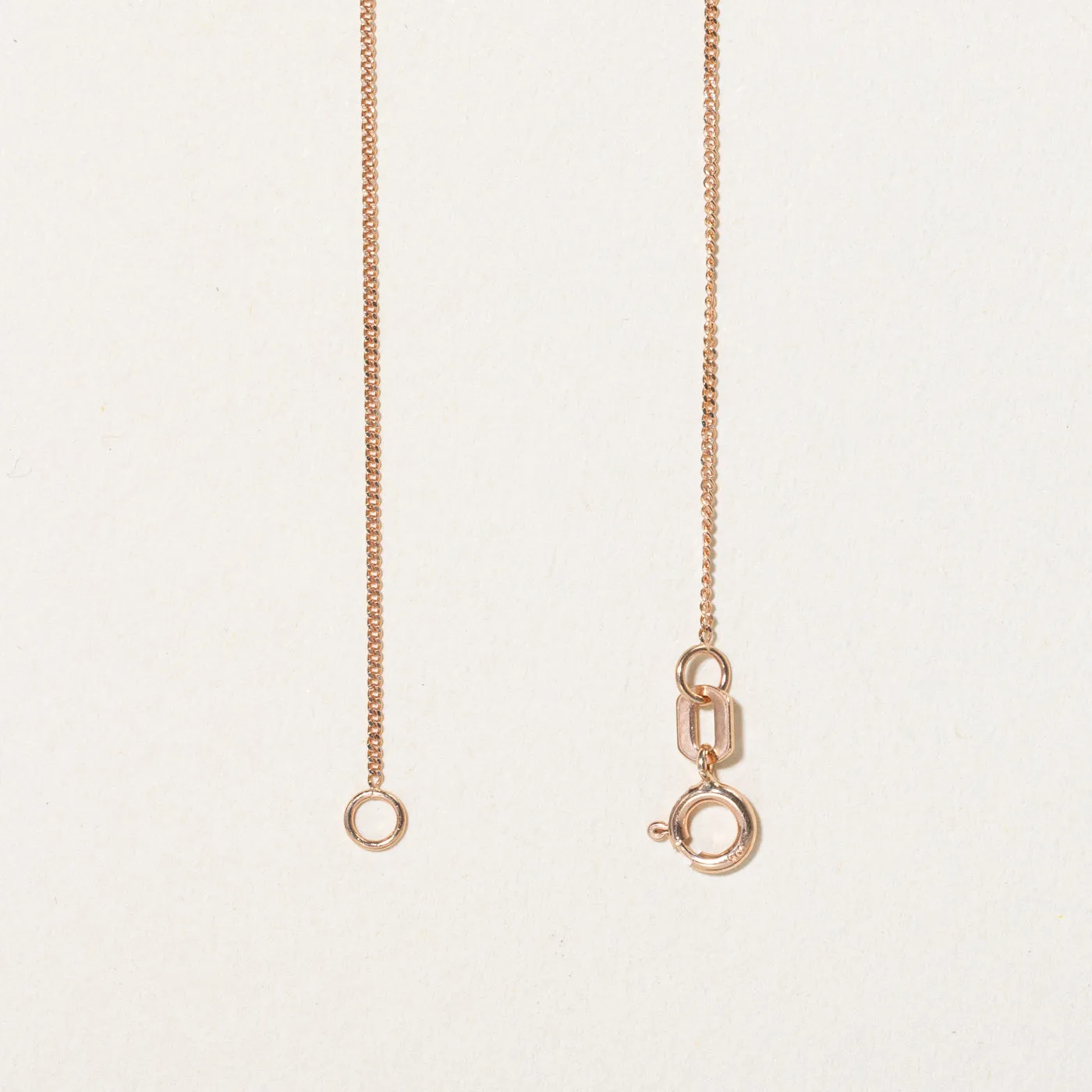10k Rose Gold Curb Link Chain | 18" |
