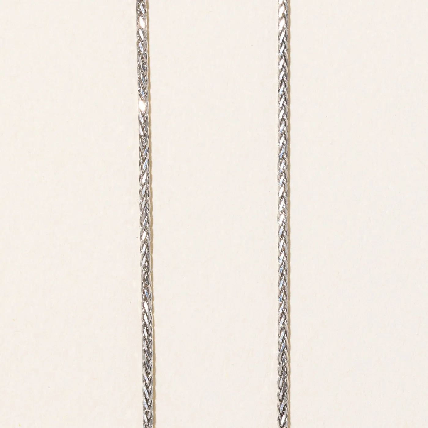 10k White Gold Wheat Chain | 18" |