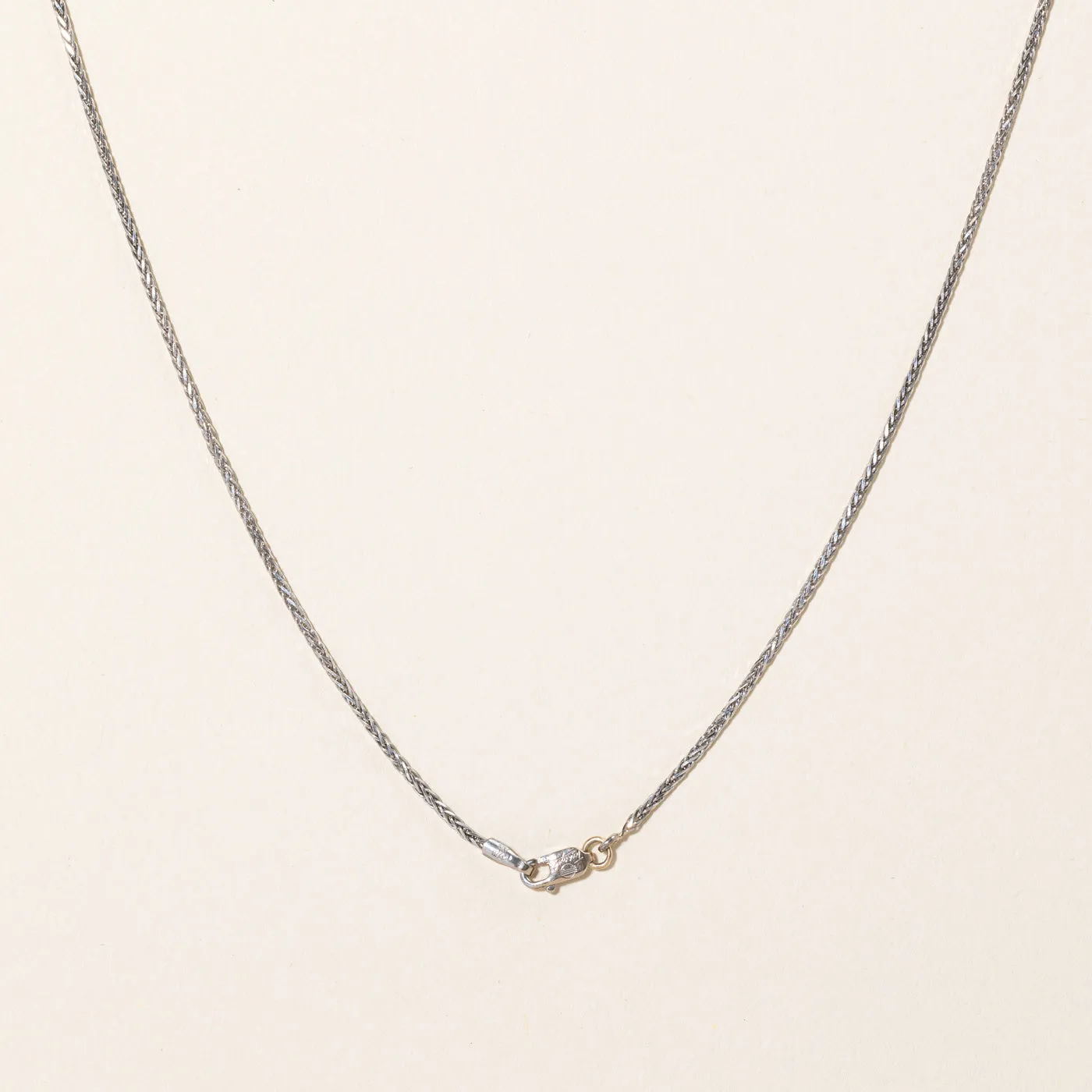 10k White Gold Wheat Chain | 18" |