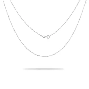 1.0mm Ball Bar Chain in Sterling Silver