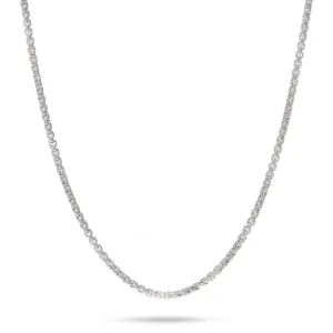1.2mm Round Box Chain in Sterling Silver