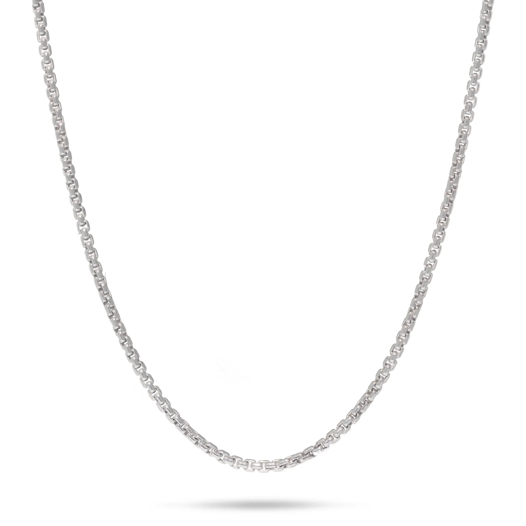 1.2mm Round Box Chain in Sterling Silver
