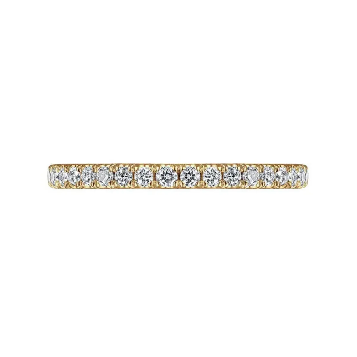 14K Y Gold 0.45ctw Diamond stackable Band