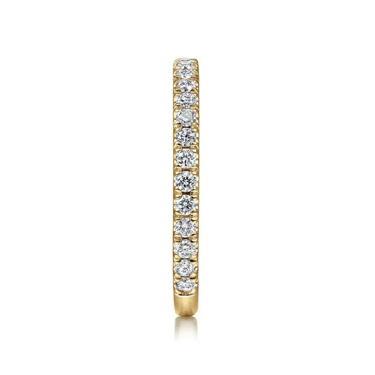 14K Y Gold 0.45ctw Diamond stackable Band