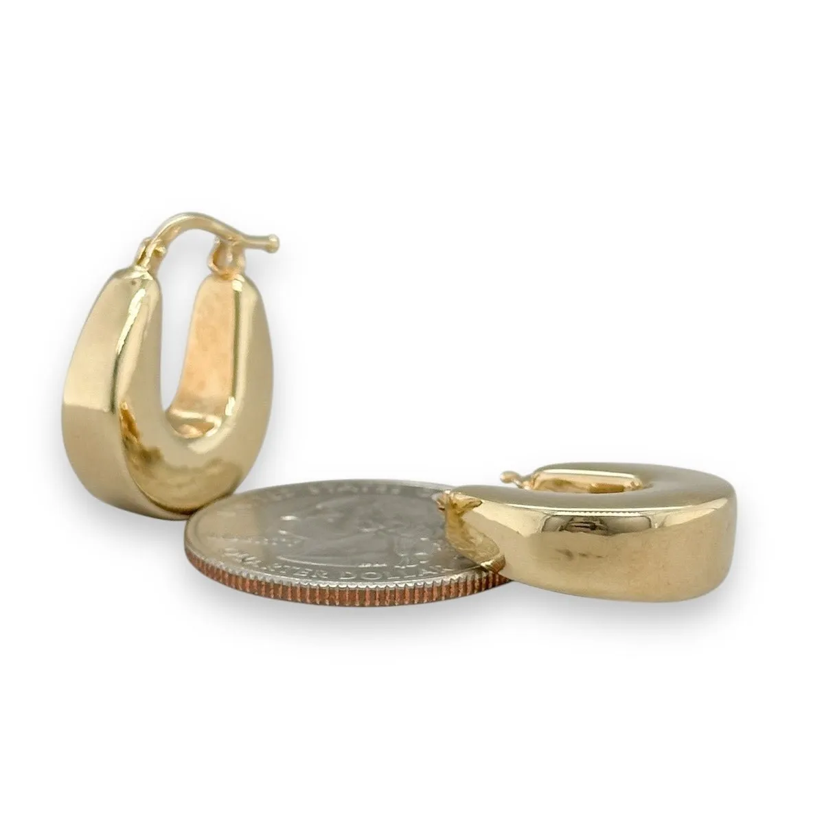14K Y Gold 20mm Hoop Earrings
