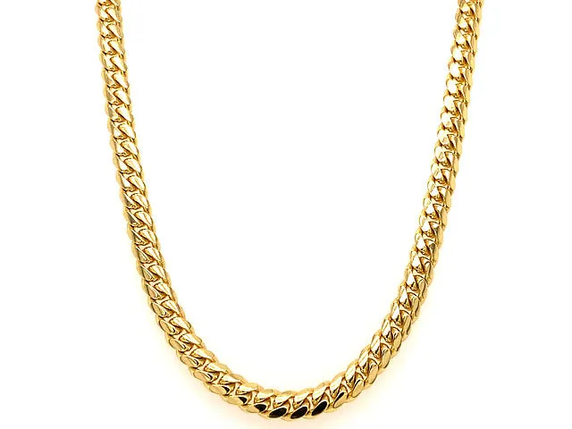 14K Yellow Gold Miami Cuban Chain, 4mm 22" 27.60 Grams