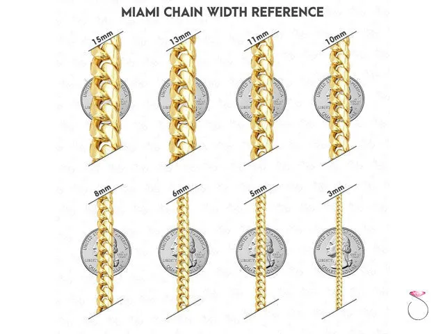 14K Yellow Gold Miami Cuban Chain, 4mm 22" 27.60 Grams