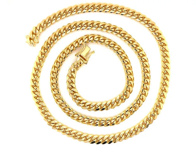 14K Yellow Gold Miami Cuban Chain, 5mm 24" 47.30 Grams