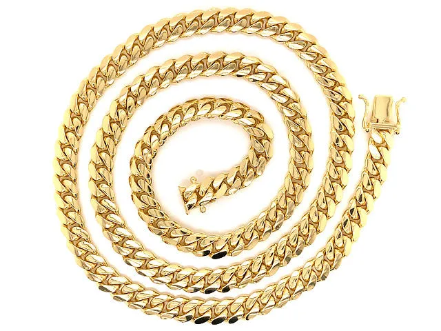 14K Yellow Gold Miami Cuban Chain, 7mm 24" 87.20 Grams