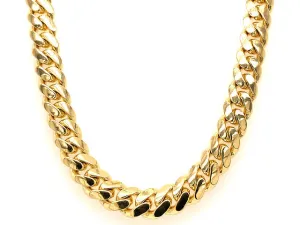 14K Yellow Gold Miami Cuban Chain, 7mm 24" 87.20 Grams