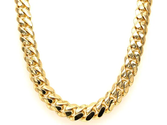 14K Yellow Gold Miami Cuban Chain, 7mm 24" 87.20 Grams