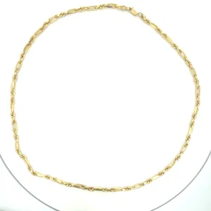 14K Yellow Gold Milano Chain, 4mm 20"
