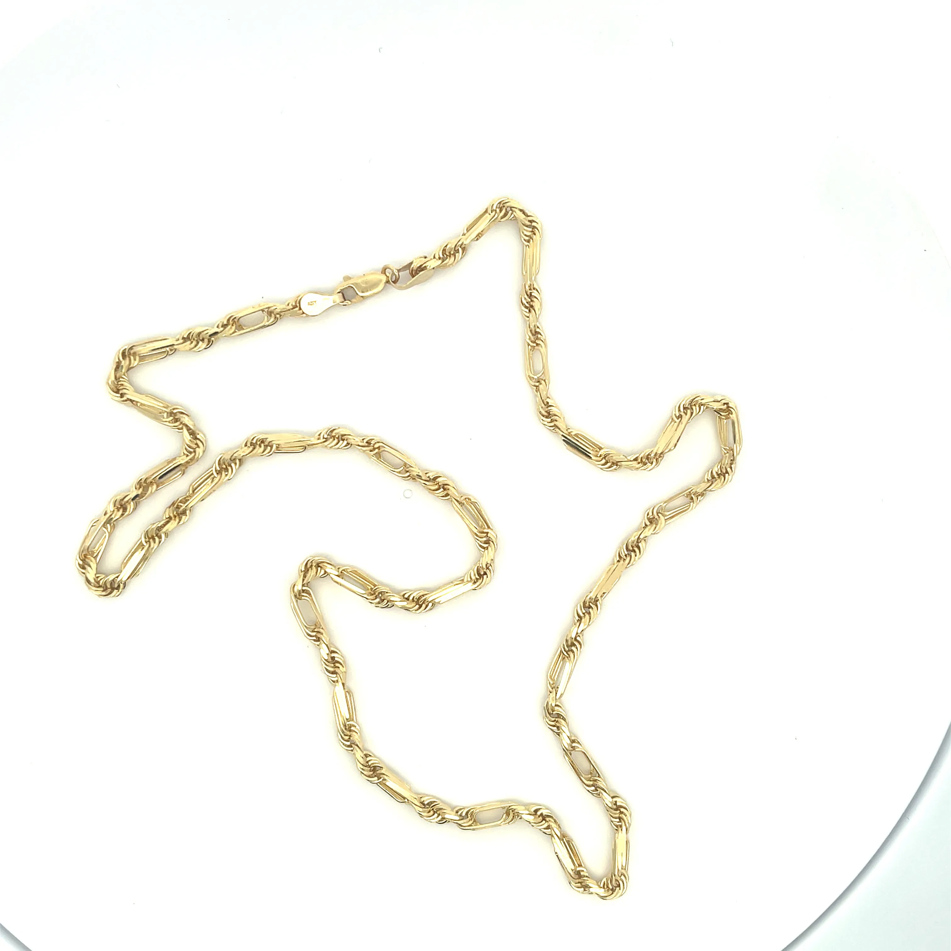 14K Yellow Gold Milano Chain, 4mm 20"