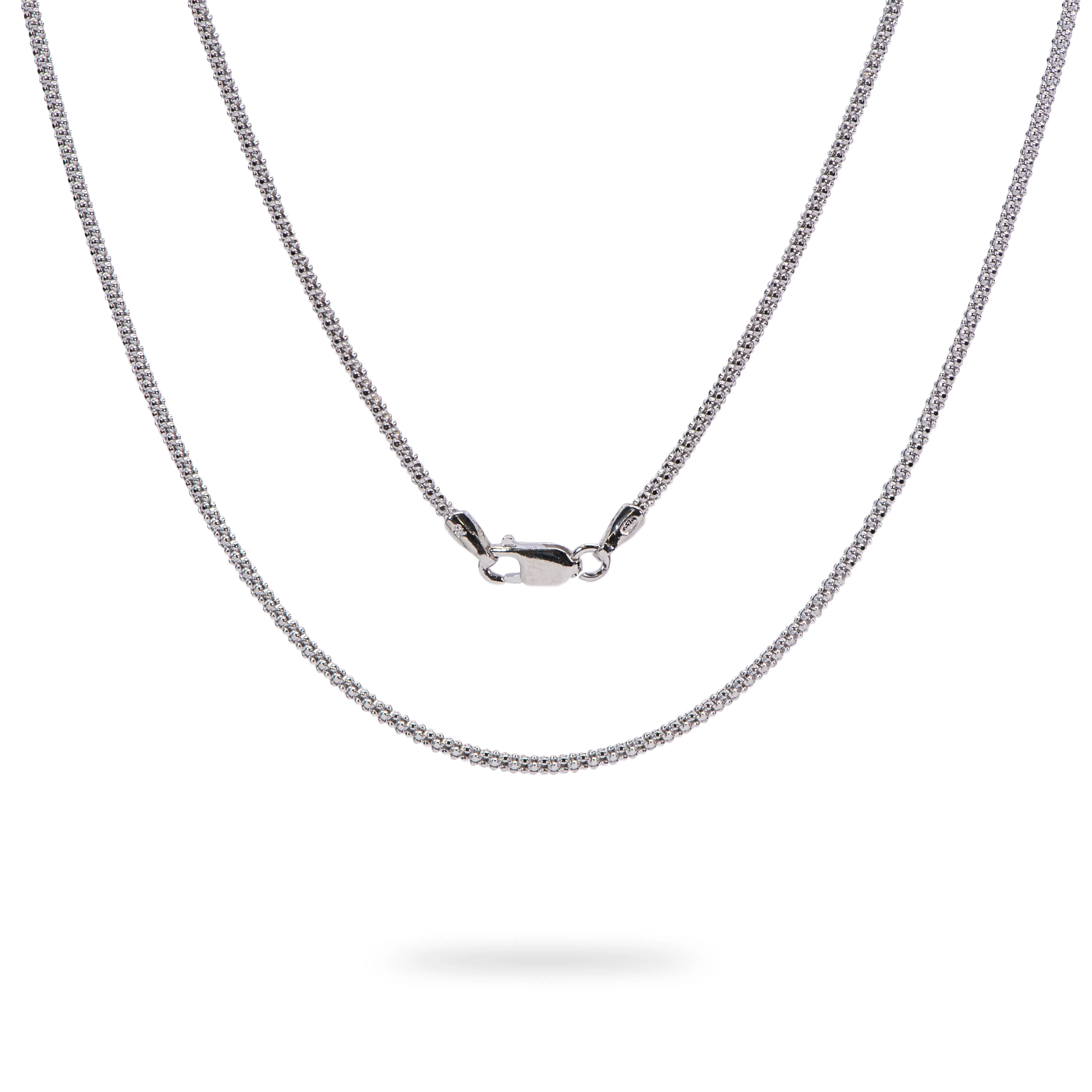 1.5mm Popcorn Chain in Sterling Silver