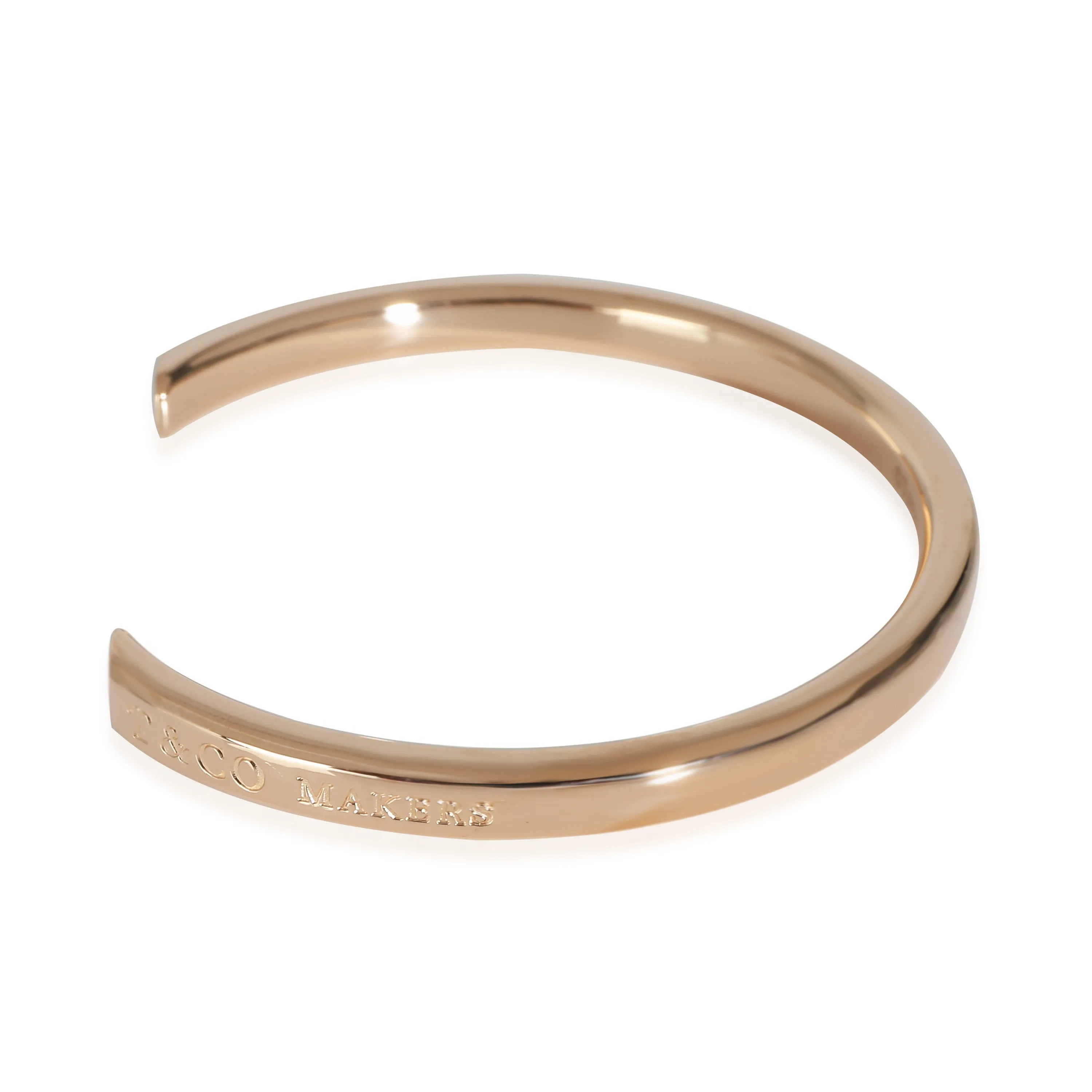 1837 MAKERS Narrow Cuff Bracelet in 18K Rose Gold