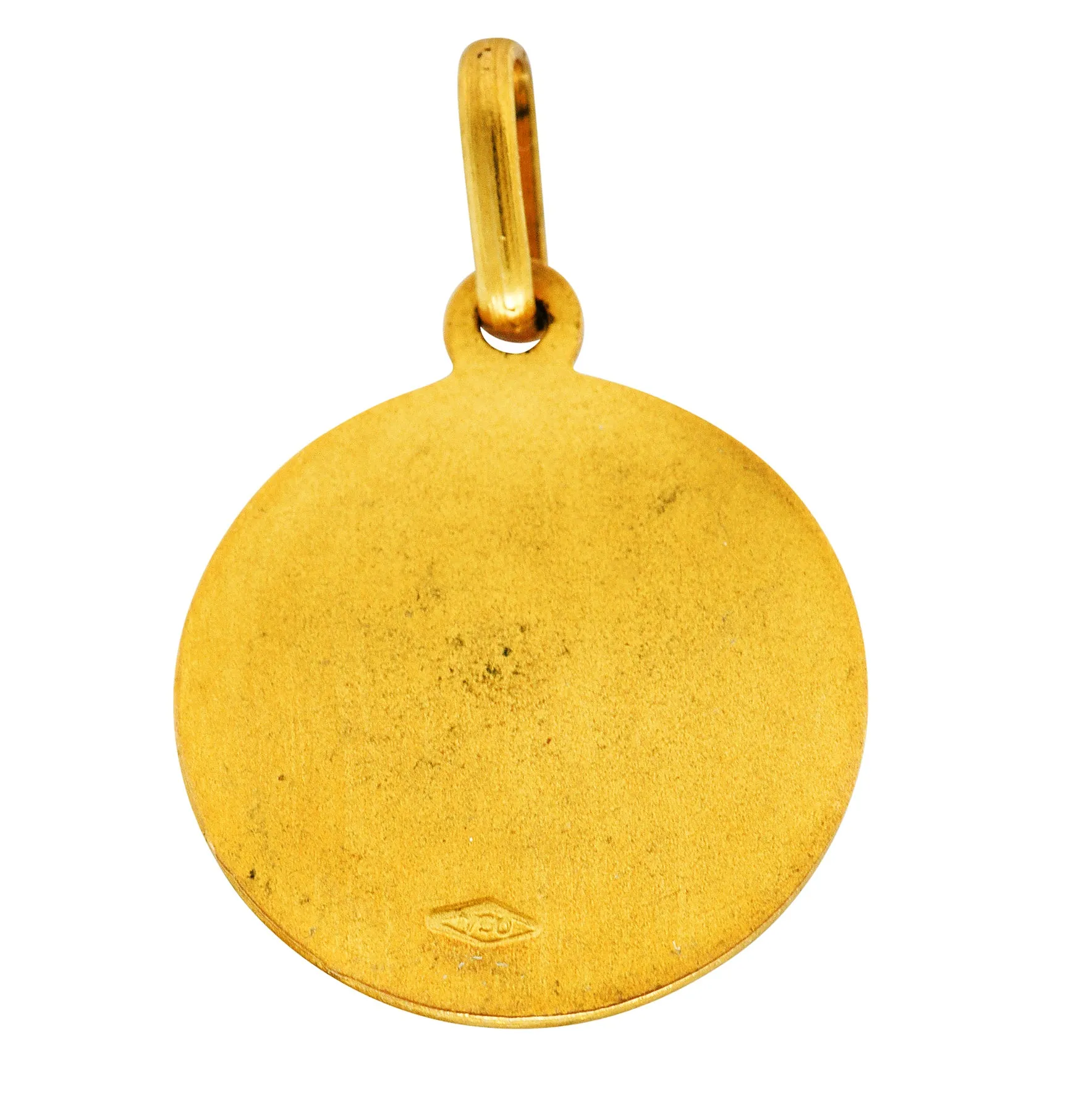 1970's Vintage 18 Karat Yellow Gold Virgo Zodiac Charm