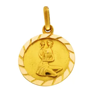 1970's Vintage 18 Karat Yellow Gold Virgo Zodiac Charm