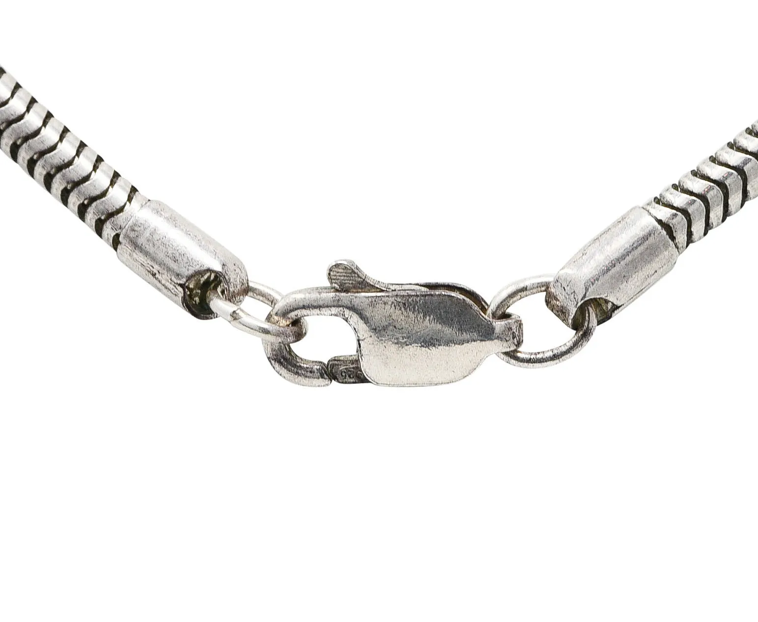 1990's Lagos Sterling Silver Rare Wonders Celestial Whistle Pendant Necklace