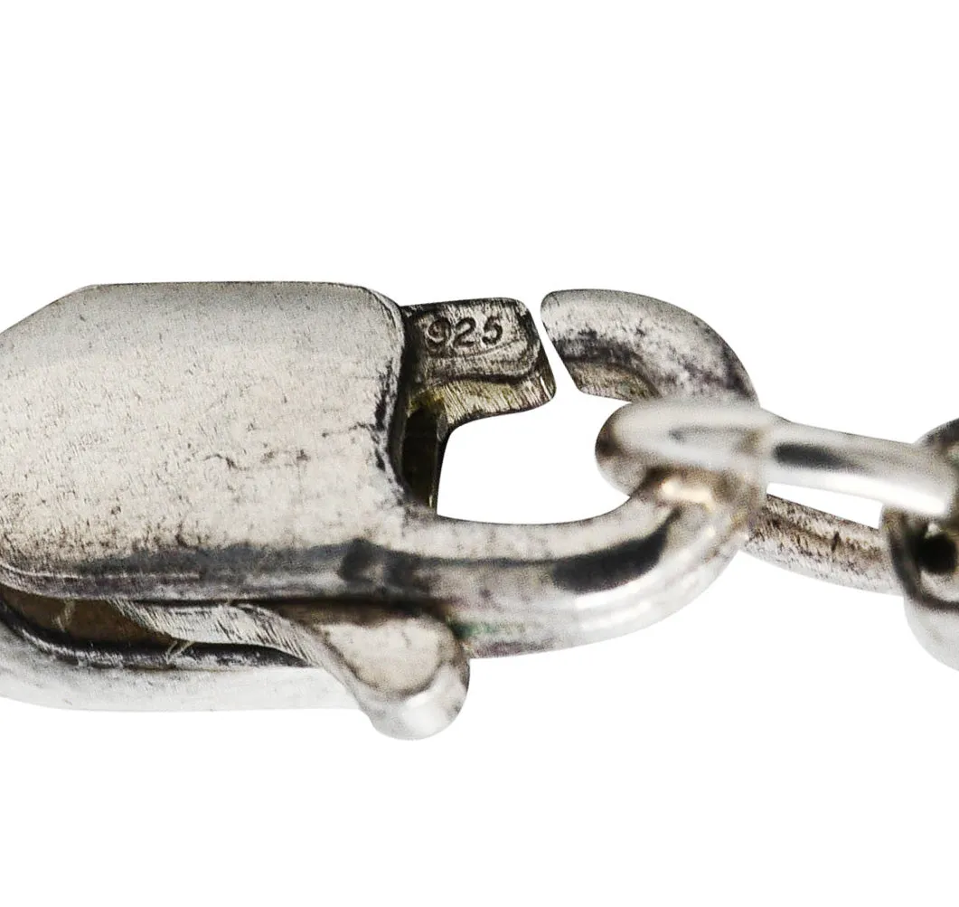 1990's Lagos Sterling Silver Rare Wonders Celestial Whistle Pendant Necklace