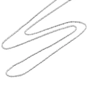 24" 1.5mm Bar Ball Chain in Sterling Silver