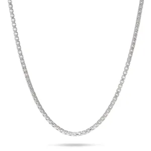 24" 1.5mm Round Box Chain in Sterling Silver
