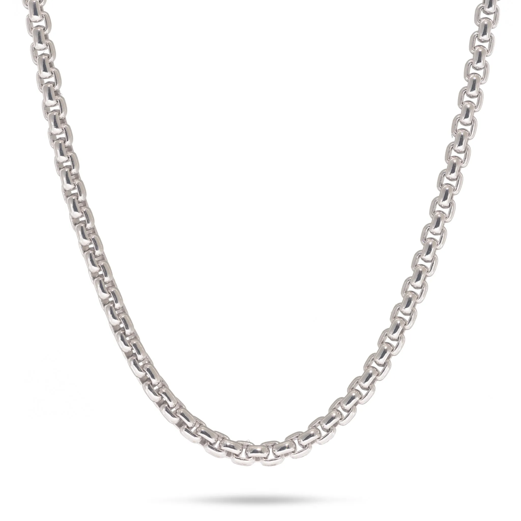 2.5mm Round Box Chain in Sterling Silver