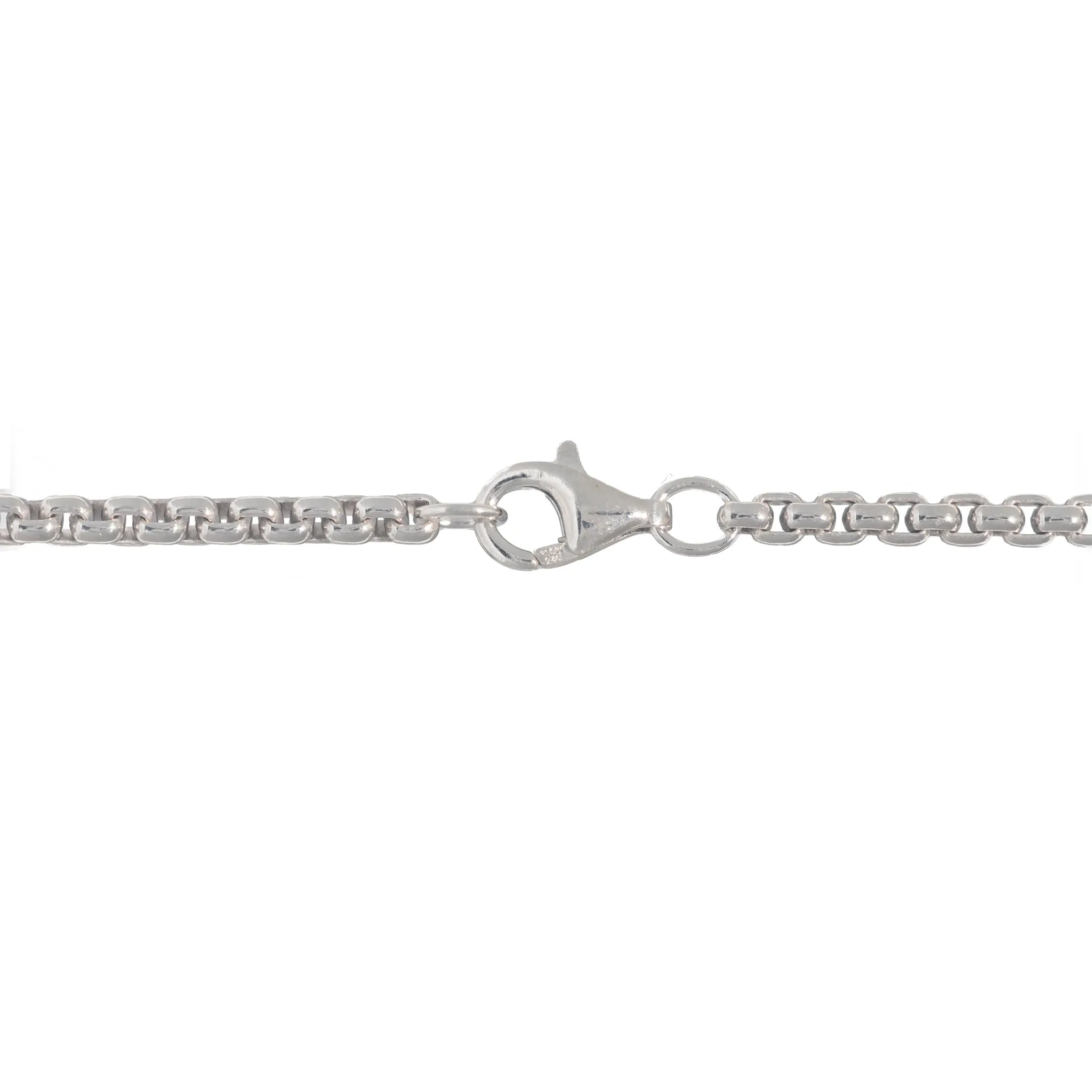 2.5mm Round Box Chain in Sterling Silver