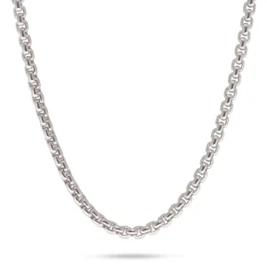 2.5mm Round Box Chain in Sterling Silver