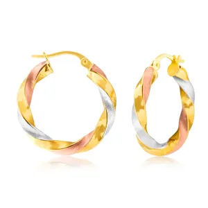 9ct Fancy Hoop Earrings