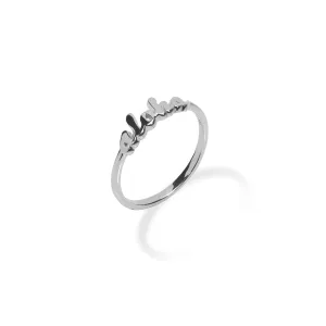 Aloha Ring in White Gold