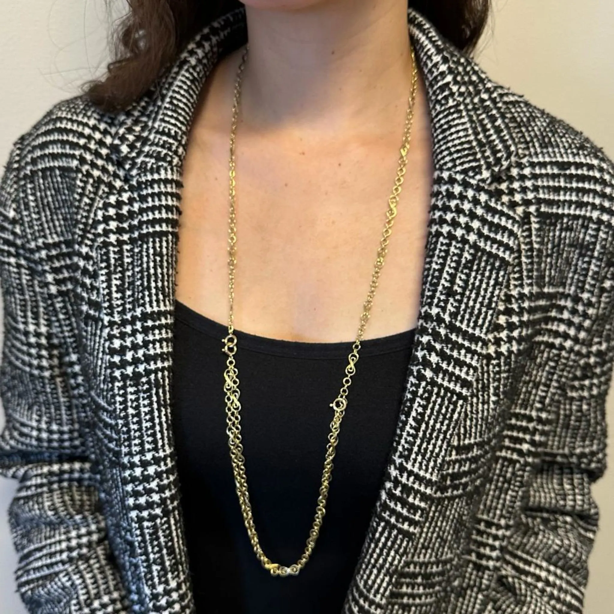 Antique 18KT Yellow Gold Chain Necklace