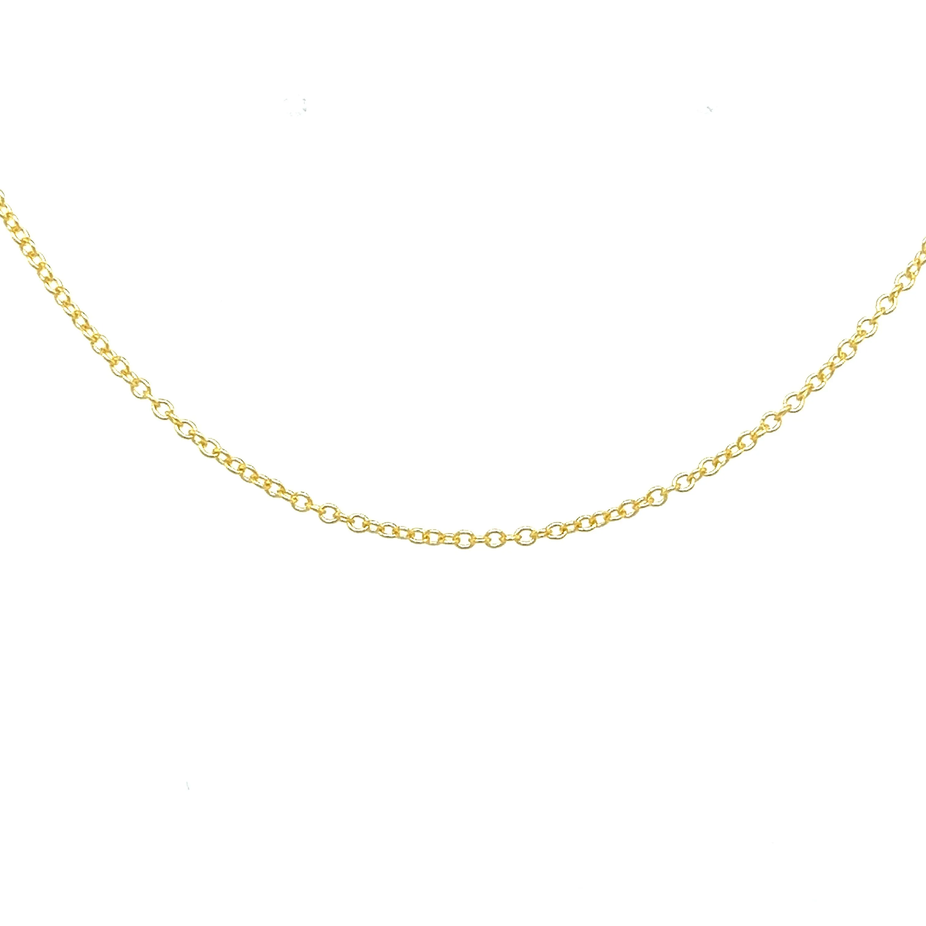 ASSAY Classic 14K and 18K Solid Gold 1.2MM Thin Cable Chain Necklace
