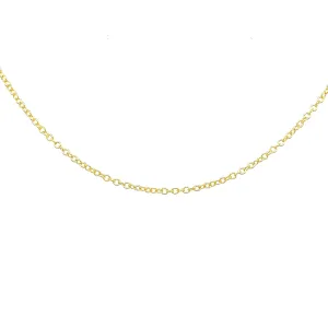 ASSAY Classic 14K and 18K Solid Gold 1.2MM Thin Cable Chain Necklace