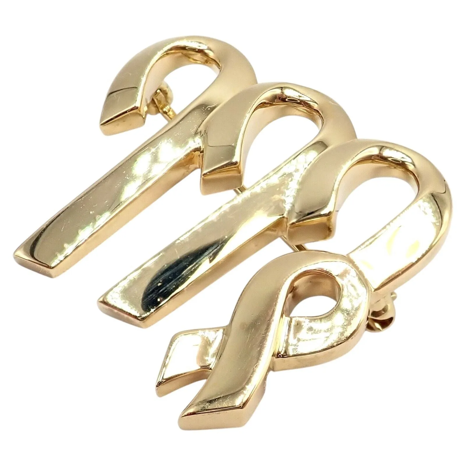 Authentic! Tiffany & Co Paloma Picasso 18k Yellow Gold Zodiac Virgo Pin Brooch