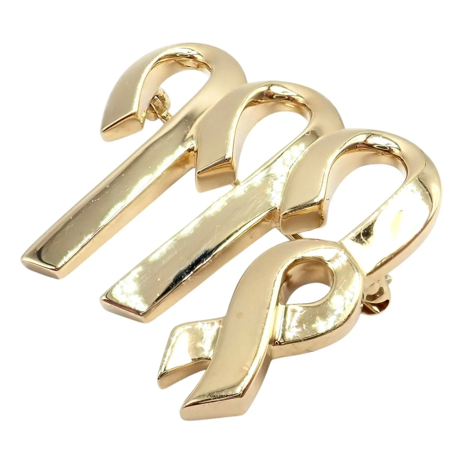Authentic! Tiffany & Co Paloma Picasso 18k Yellow Gold Zodiac Virgo Pin Brooch