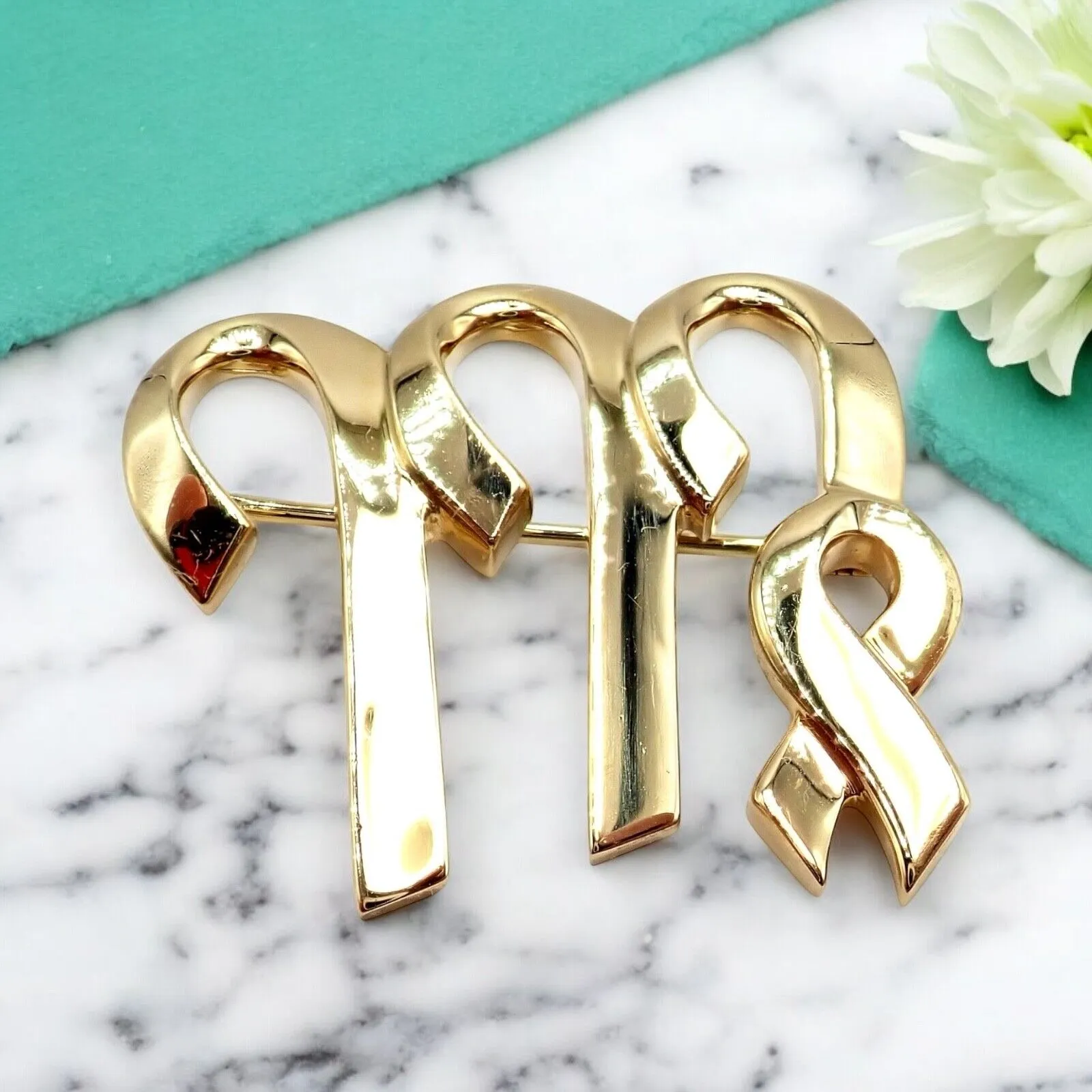 Authentic! Tiffany & Co Paloma Picasso 18k Yellow Gold Zodiac Virgo Pin Brooch