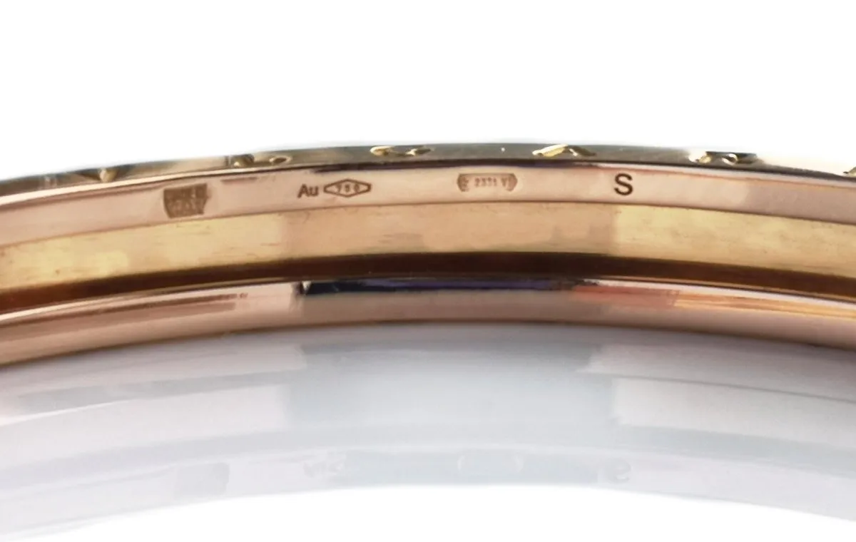 Bulgari Bvlgari 18k Rose Gold  B.Zero1 Cuff Bracelet Small