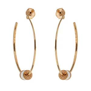 Bvlgari B.zero1 Ceramic Rose Gold Hoop Earrings