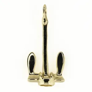 Byers Anchor Pendant in 14K Yellow Gold