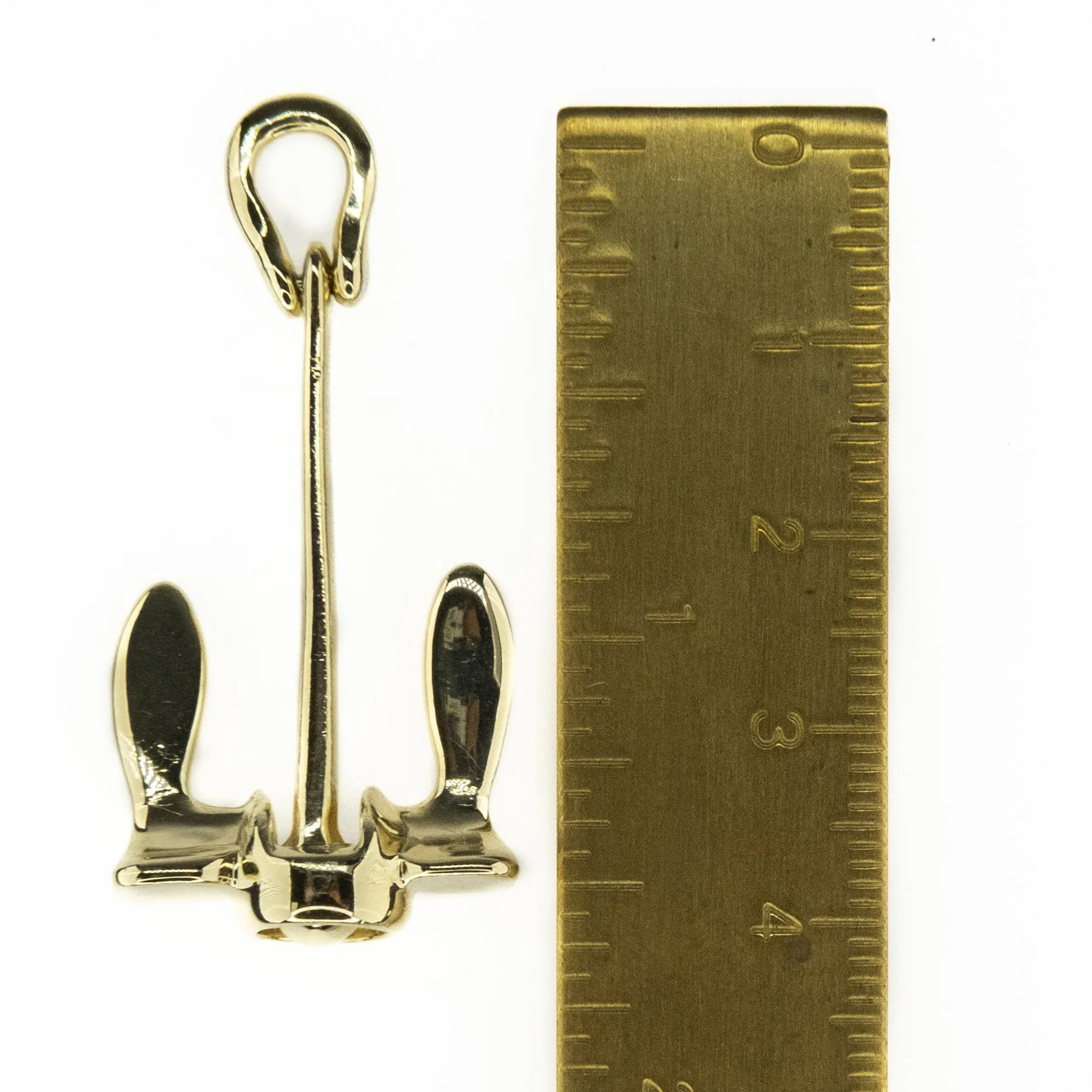 Byers Anchor Pendant in 14K Yellow Gold