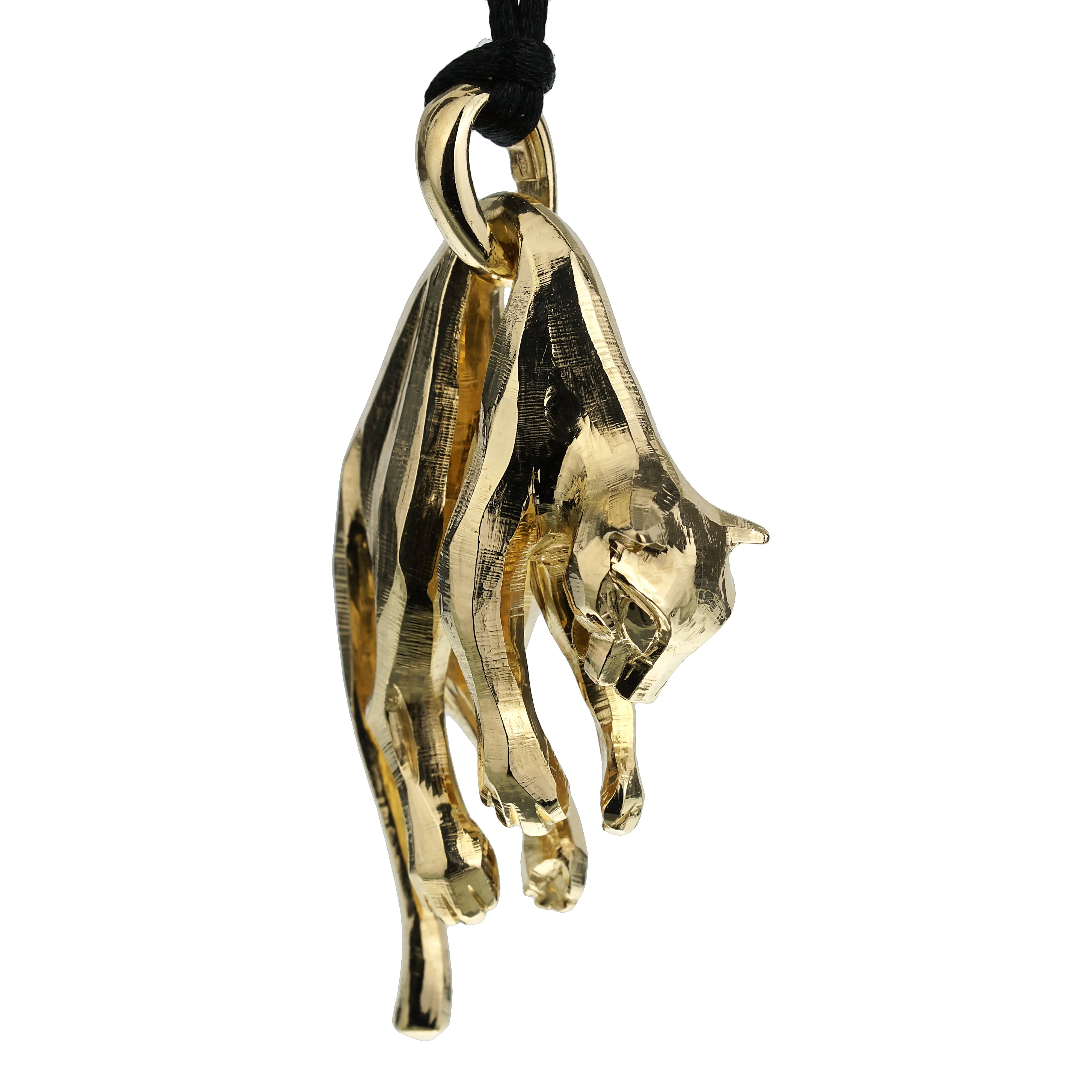 Cartier Panthere Vintage Yellow Gold Pendant Necklace