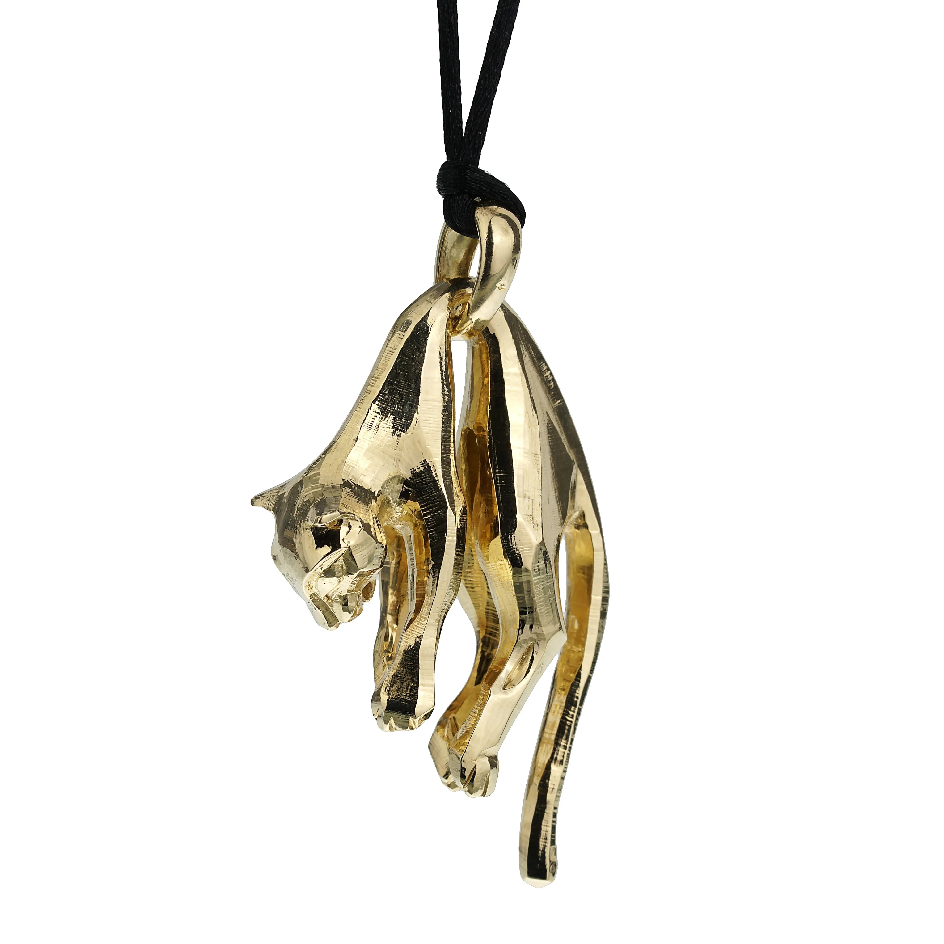 Cartier Panthere Vintage Yellow Gold Pendant Necklace
