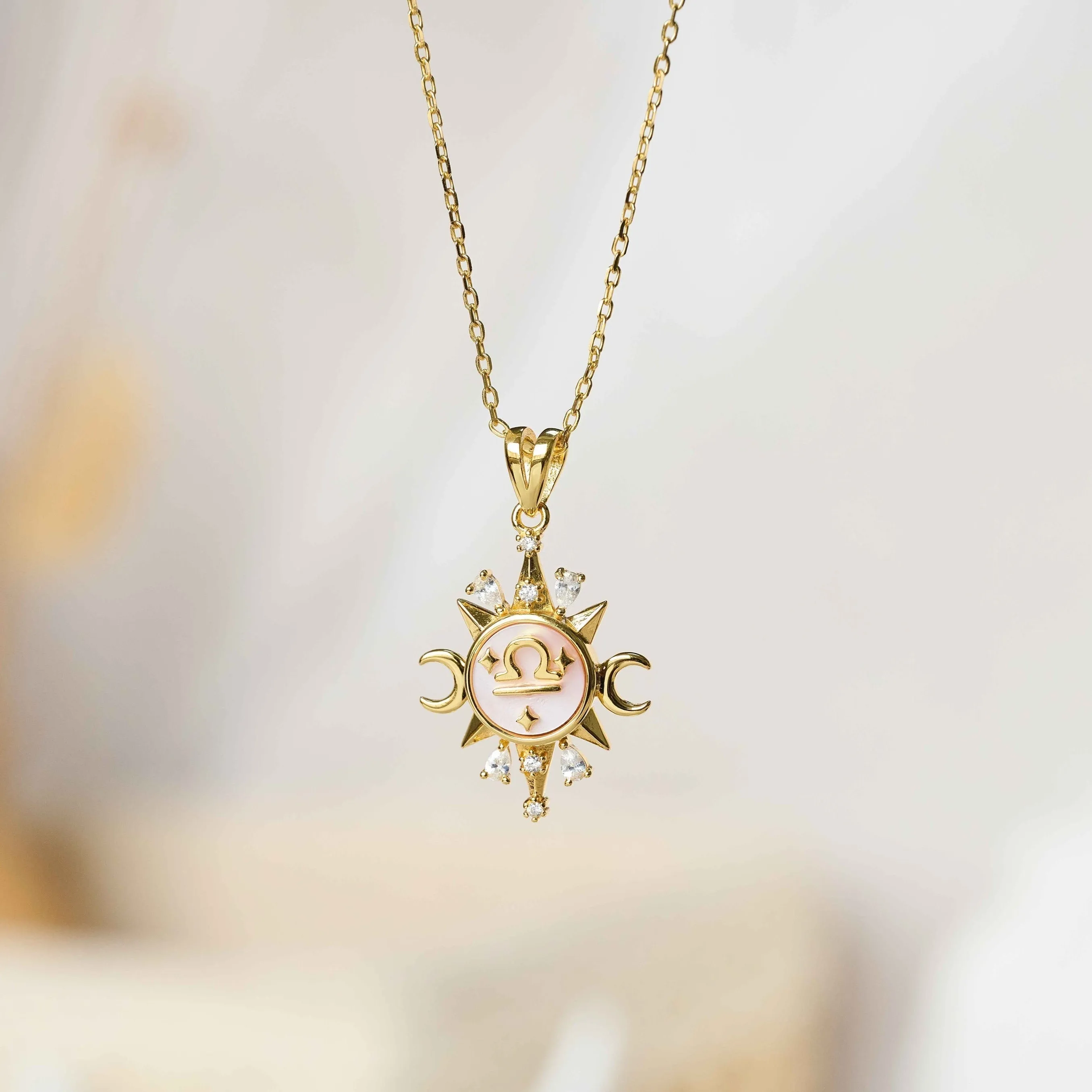Celestial Horoscope Pendant - Libra