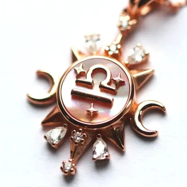 Celestial Horoscope Pendant - Libra
