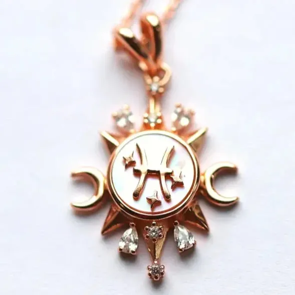 Celestial Horoscope Pendant - Pisces