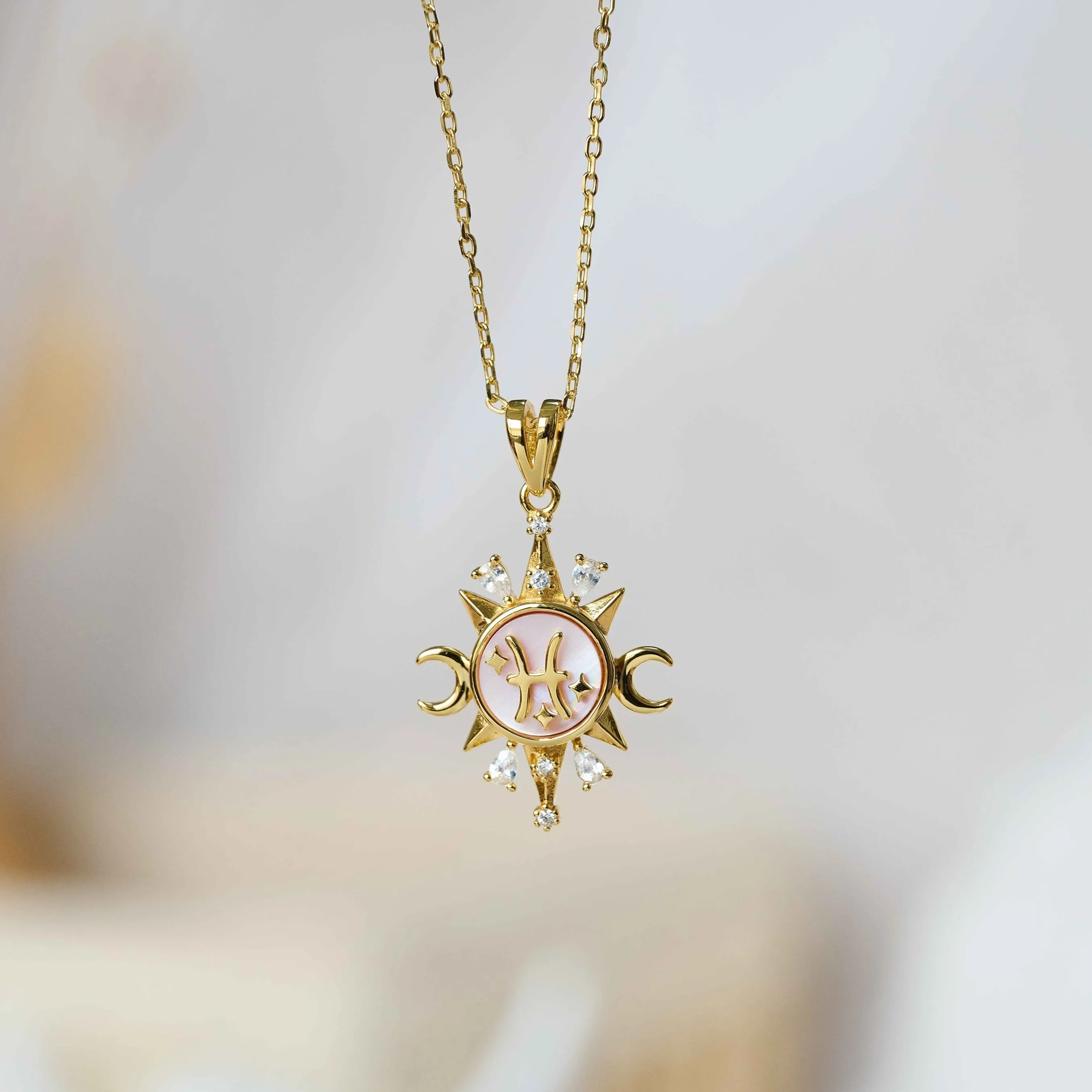 Celestial Horoscope Pendant - Pisces