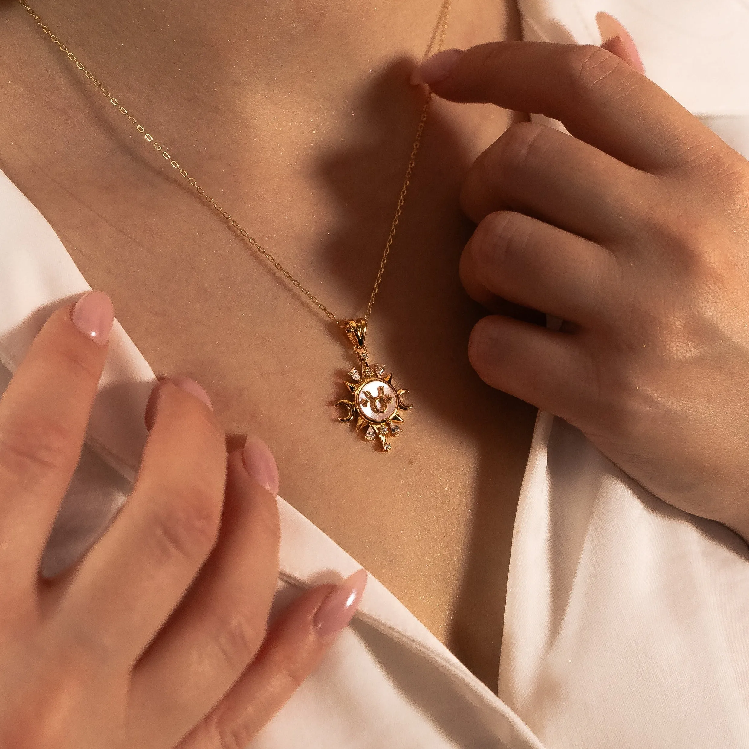 Celestial Horoscope Pendant - Taurus