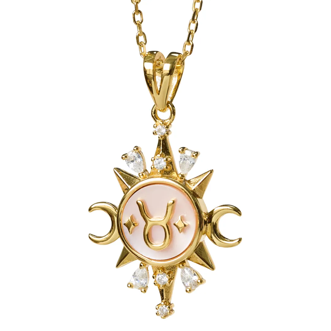 Celestial Horoscope Pendant - Taurus